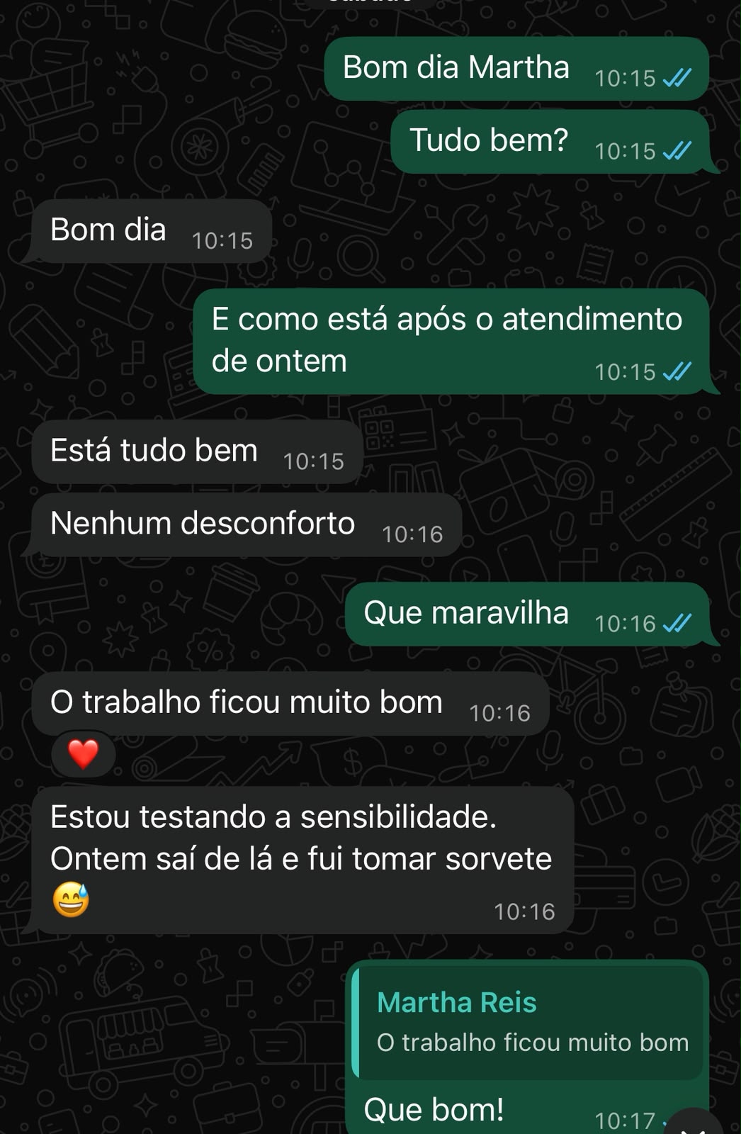 Depoimento de paciente — Soul Ateliê Dental